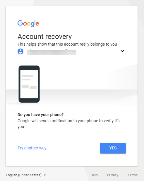 Phone Verification for Gmail Recovery