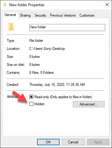 Folder Hidden
