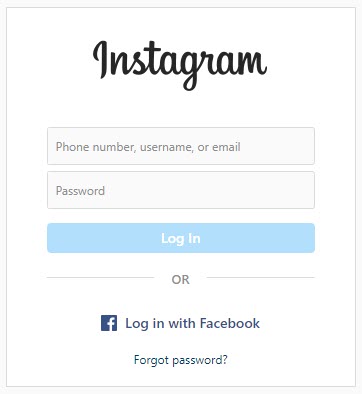Instagram Forgot Password