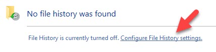 No File History Found