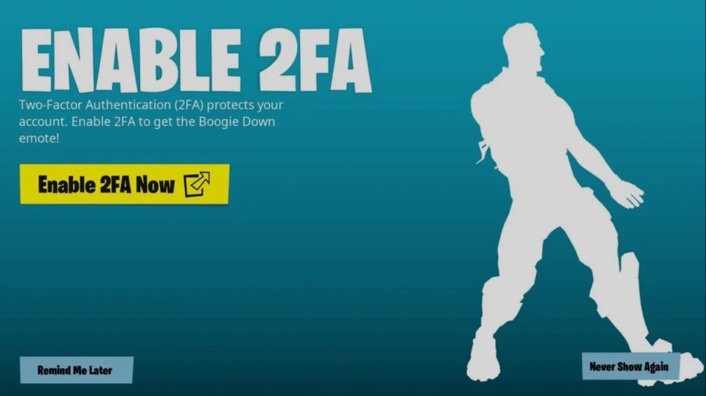 Epic Games 2FA