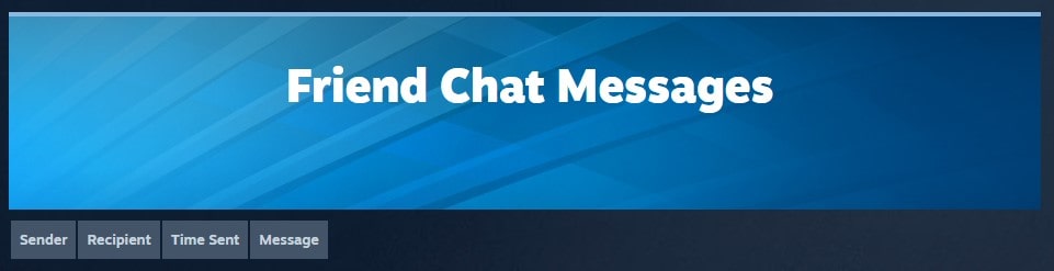 Steam Friend Chat Messages