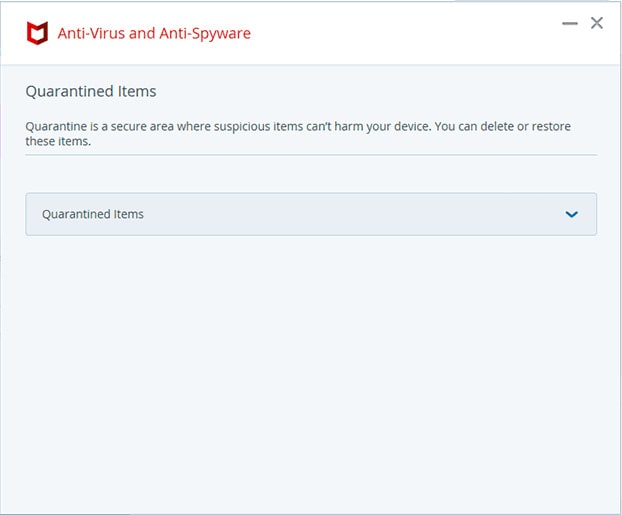 McAfee Quarantine