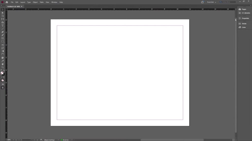 Adobe InDesign Screenshot