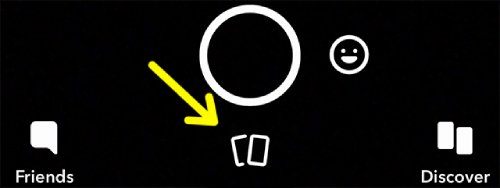 Snapchat Memories Button