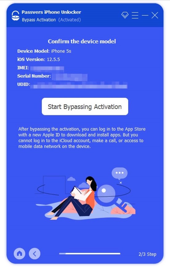 Passvers iPhone Unlocker - Start Bypassing Activation